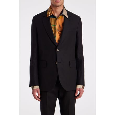 Paul Smith Mens 2 Button Jacket Black Größe: 46 | Blazer Outlet | Herren | Schwarz