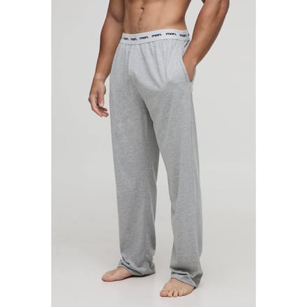 MAN Loungewear Straight Leg Jogger | Grey Marl | Size Medium