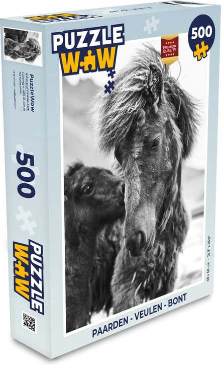 Puzzel Paarden - Veulen - Bont - Legpuzzel - Puzzel 500 stukjes