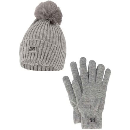 Heatkeeper Dames Winter Thermo Set - Muts + Handschoenen - Grey - One Size