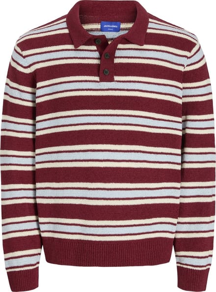 JACK&JONES - JORCAMBRIDGE KNIT STRIPE POLO LN - Heren - Polo's