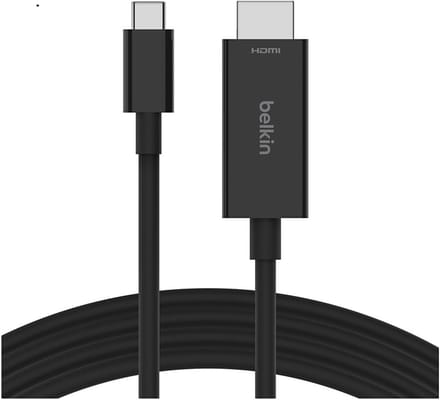 Belkin, 3 A USB-C naar HDMI 2.1 (HDR / 4K / 8K) 2m kabel, Zwart