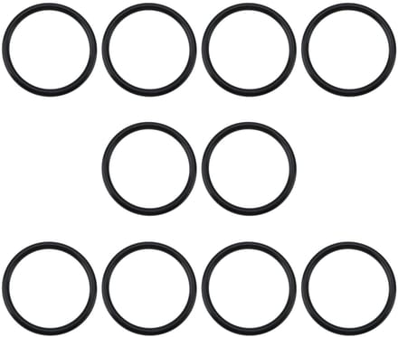 Dailygoods- O-ringafdichtingen 10 stuks - Buitendiameter 43 mm - Binnendiameter 36 mm - Breedte 3,5 mm - Nitrilrubber - Zwart - Afdichtringen