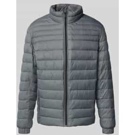 Slim fit gewatteerd jack met opstaande kraag, model 'ODEN2'