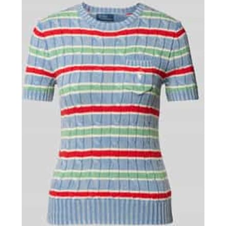 Gebreide pullover met borstzak