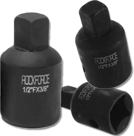 Rockforce RF-80943MPB Serie - Adapter - Staal Cr-Mo - 1/2'' (F) x 3/8'' (M) - Udarowy