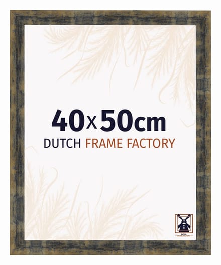Fotolijst 40x50 cm - MDF - Blauw Goud Gemeleerd - Praag
