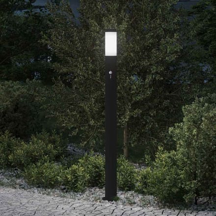 vidaXL Bolderverlichting met sensor 110 cm roestvrij staal IP44