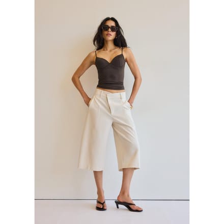 Stradivarius Top in korsetstijl  Bruin L