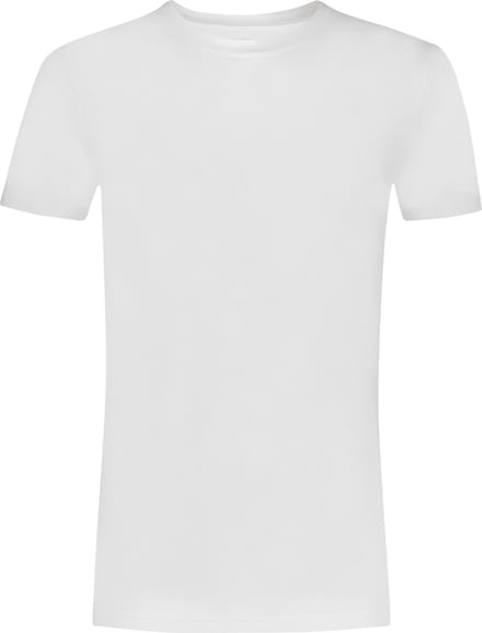 Ten Cate Basics t-shirt high neck wit 2-pack voor Heren | Maat M
