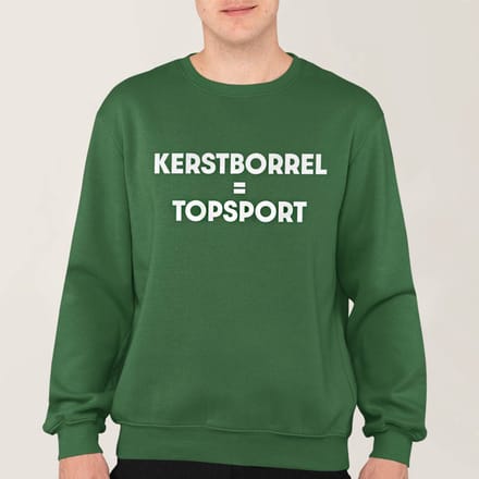 Foute Kerst Trui Groen Kerstborrel = Topsport M