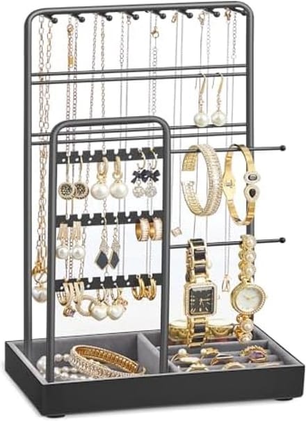 Jewelry Display Stand with Velvet Tray