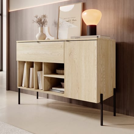 Meubella - Oriya - Dressoir - Eikenpatroon - 105x40x75 cm