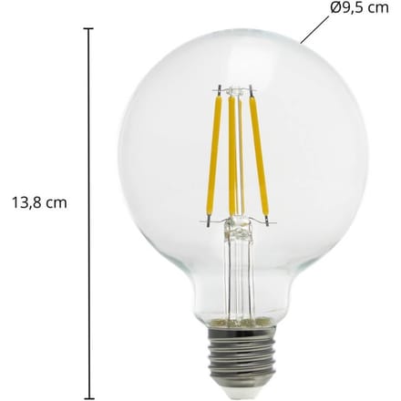 Arcchio LED filament lamp Globe G95 E27 3,8 W 2.700 K gloeilamp