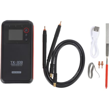 Soudeuse par points à batterie Machine à souder portable avec écran LCD Double impulsion et soudure par points cuivre