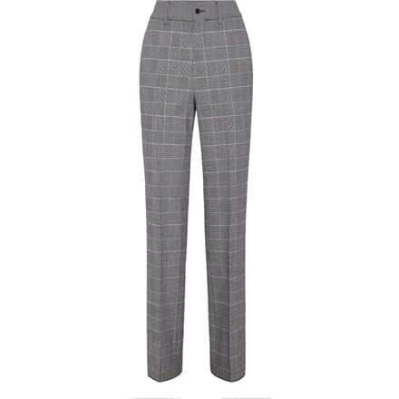 Long Straight Trousers Prince Of Wales