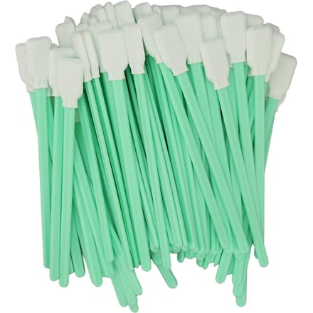 Lot de 100 bâtonnets de nettoyage multi-usages pour appareils photo, lentilles optiques et électroniques white