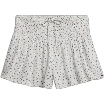 Superdry - Bedrukte Mini Smocked Shorts - Dames - Korte broeken