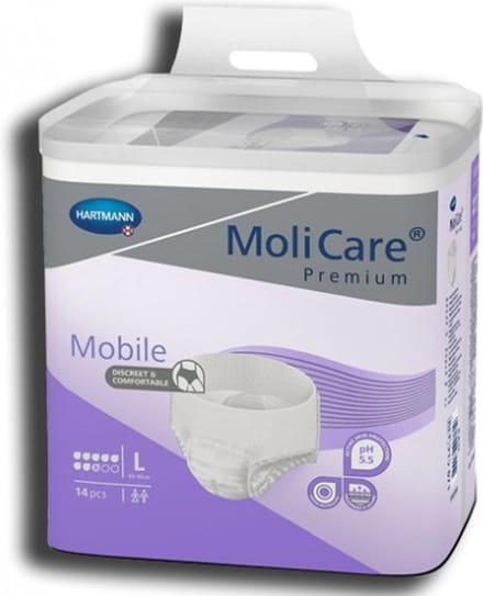 Hartmann MoliCare Premium Mobile 8 druppels Large - Karton van 56 incontinentieslips