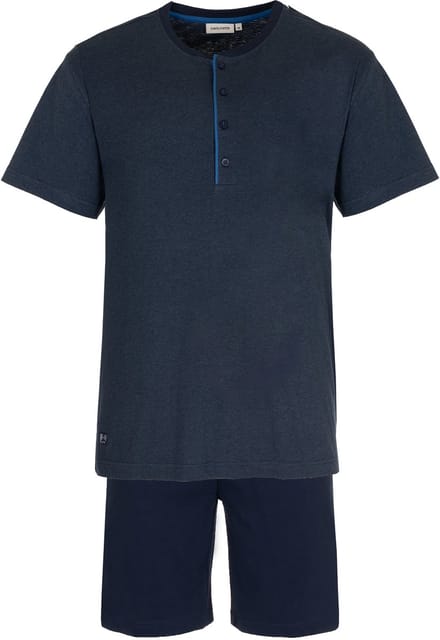 Pastunette Shortama - Katoen - Donkerblauw - Knoopsluiting - Maat M