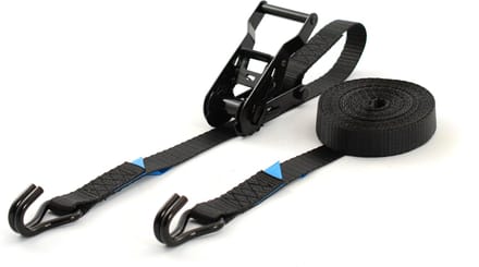 Spanband (sjorband) - 1,2T - 25mm - 2-delig met ratel - Zwart - 3,5m