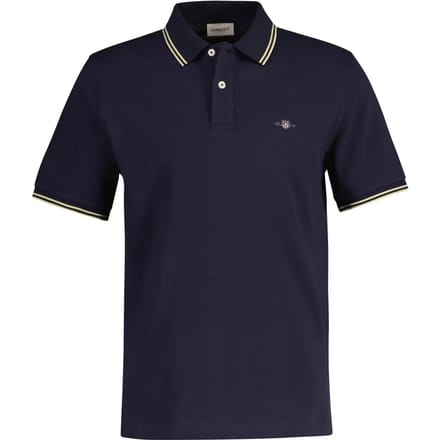 Polo met contrasterende bies Gant