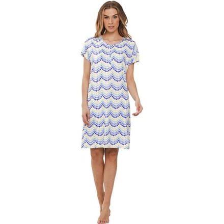 Dames Nachthemd Rebelle - Ikat - Bio Katoen - Maat 46