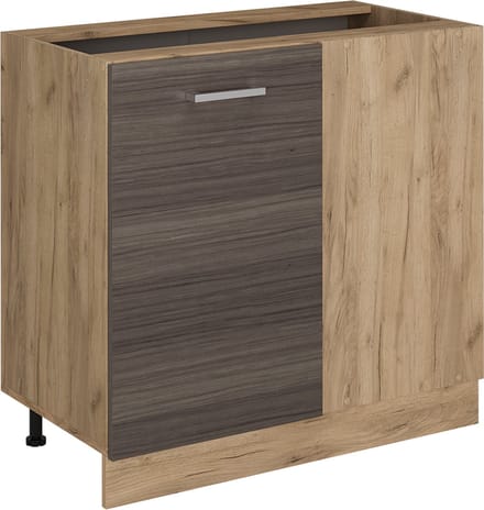Vicco R-Line Hoekkast – 86 cm zonder werkblad Edel grijs