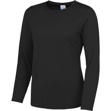 Just Cool Women´s Long Sleeve Cool T JC012 - Jet black - M