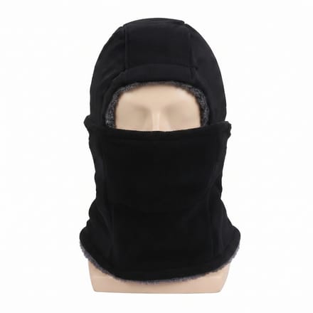 Bivakmuts - winter - warme muts - balaclava - motor - scooter - skimuts - zwart - unisex - onesize - DELAGO