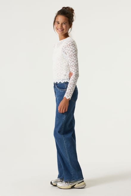 GARCIA Annemay Meisjes Wide Fit Jeans Blauw