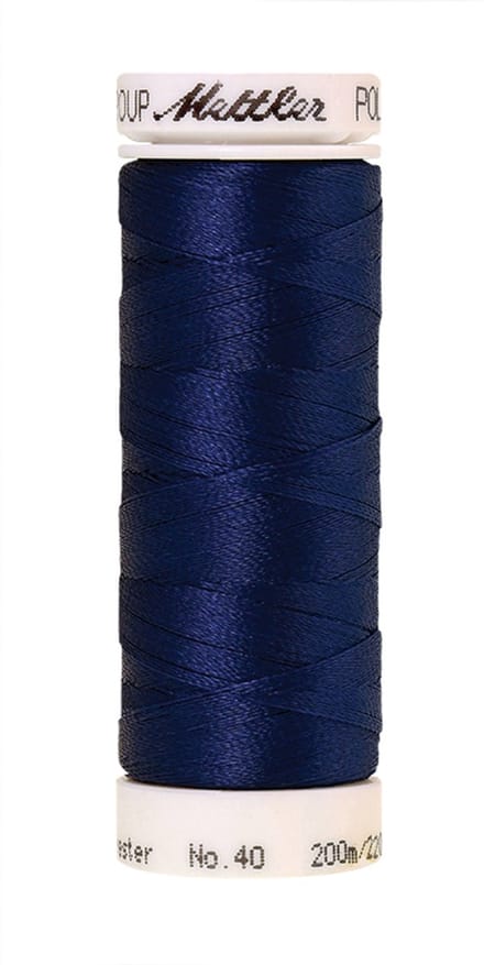 Mettler borduurgaren - Blauw - Nr 3323 - Polysheen - 200 meter