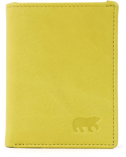 Bear Design Cas Creditcardhouder / Pasjeshouder - Butter Yellow