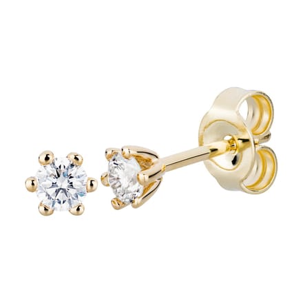 Orolino Ohrringe Gold 585 mit 2x Brillant zus. 0,25 ct.