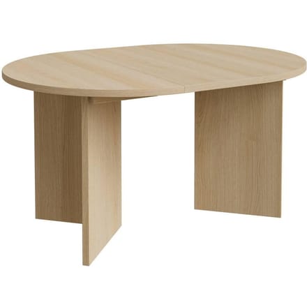 Selsey Ovo – Uitschuifbare eettafel, rond, 110–190 x 110 cm, Houtlook Eik Lindberg