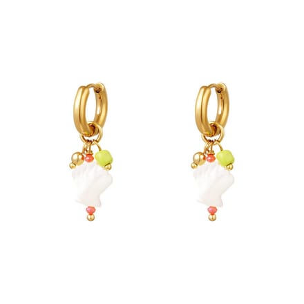 Oorbellen Hanger Happy Schelpje | Goud