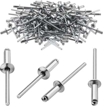 120x Aluminium Popklinknagels Set voor Bouw en Meubels