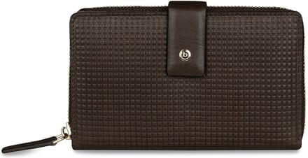 bugatti portemonnee Noemi Lady Zip Around Wallet Brown bruine