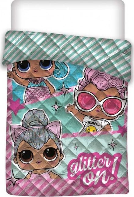 LOL Surprise - Bedsprei - Deken - 140 x 200 cm - Gestikt & gevoerd