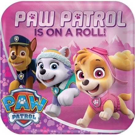 8 Paw Patrol feestborden 23cm
