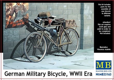 Master Box Modelbouwpakket Militaire voertuigen - 35165 Duitse Militaire Fiets - WO II-tijdperk Plastic - 1:35 - Modelbouw