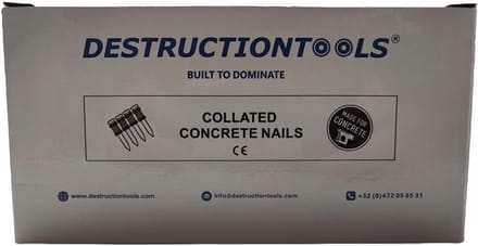 1000x Schietnagels 25mm voor Betontacker in Beton en Steen