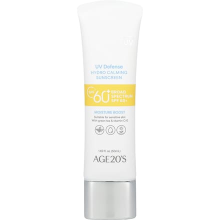 Age20'S, Défense UV, Crème solaire hydro-apaisante, Spf 60+, 50 ml(1,69 fl oz) yellow