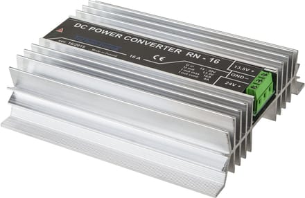 Inne RN-16 Serie - Spanningsomvormer - 24V/12V - 16A - Beveiliging