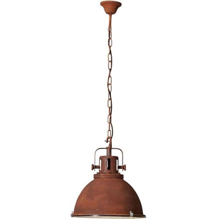 Brilliant vintage hanglamp - verstelbare pendellamp met glazen kap 47 cm diameter
