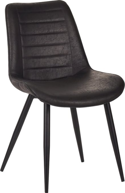 Colenis® - New Manila Eetkamerstoel - Set Van 6 - Zwart - Microfiber - Design