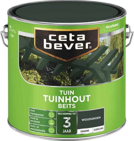 Cetabever - Tuinbeits Tuinhout Dekkend - Woudgroen - Mengverf - 2,5 L