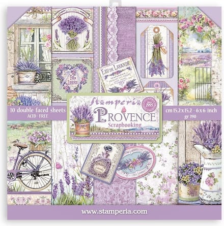 Stamperia Provence 8x8 Inch Paper Pack (SBBS53)