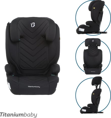 Titaniumbaby Autostoel Vidar Met Isofix I-Size (R129) Zwart