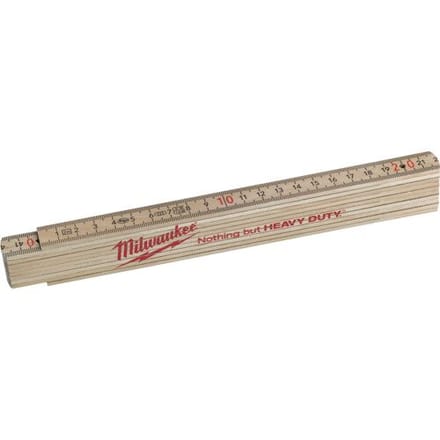 Milwaukee dunne houten duimstok 2m